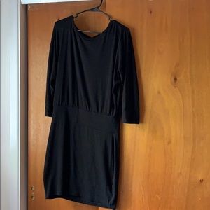 Black express body con dress